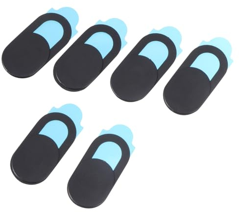 DOITOOL Cache-caméra pour Ordinateur Portable et Tablette, Lot de 6, Abs | Coulissant pour Protection de Confidentialité, Compatible, Couleur Pourpre, Style Moderne et Élégant
