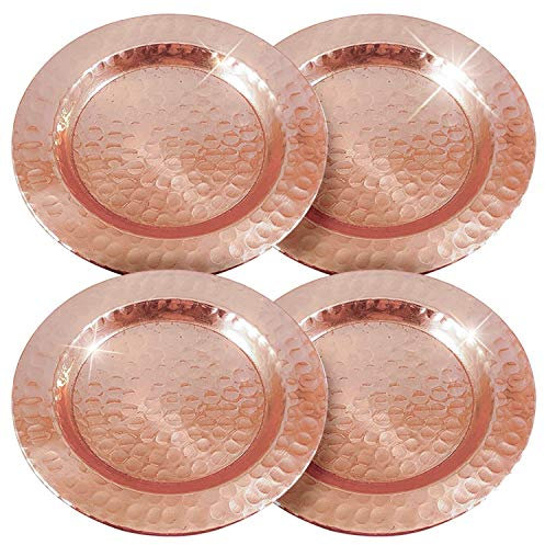 Moscow Mule en cuivre pur Dessous-de-verre – Idéal pour Moscow Mule Tasses, verres à cocktail et boissons – Kamojo Cadeau Lot de 4