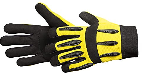 HARDY WORKING TOOLS A1511-540010 Safety Gloves, Assembly Gloves, Breathable Mechanic Gloves, Protective Gloves, Size 9 (L), Thermoplastic Rubber, Women, Men, Series 54