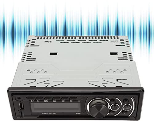 Autoradio avec Lecteur CD DVD, Lecteur Bluetooth de Voiture Appel Mains Libres Audio Bluetooth, Lecteur MP3 MP4, CD DVD VCD, Port USB, Navigation Vocale, SD, Entrée AUX