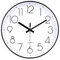 jomparis 20cm Modern Quartz Lautlos Wanduhr Schleichende Sekunde ohne Ticken Analoge Wanduhr Dekor für Wohnzimmer, Kinderzimmer,Küche,Büro (Schwarz)