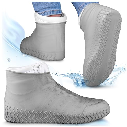 SULPO Cubre zapatos impermeable lluvia - Protección zapatos lluvia - Cubrezapatos - fundas zapatos lluvia - reutilizable - Protección lluvia bicicleta waterproof shoe cover silicone