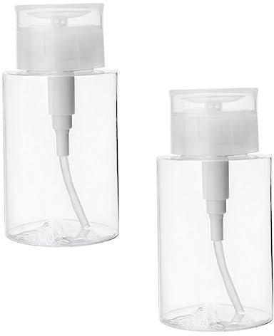 BELLIFFY 2pcs Leakproof Travel Bottles for Cleansing Water Portable Makeup Bottle Pump for Outdoor and Home Storage