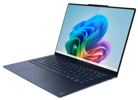 Lenovo Yoga Slim 7X Copilot PC Laptop 14.5 Touchscreen OLED 3K 1000 nits Display (Snapdragon X Elite X1E-78-100, 16GB LPDDR5X, 512GB SSD, Backlit KB, WiFi 7, Win 11 Pro) w/DKZ USB Port Expander