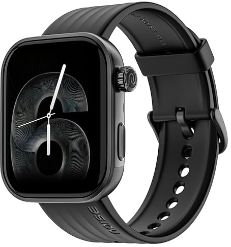 Noise Pro 6 Smart Watch Intelligent AI, Endless AI Watch Faces, AI Companion, 1.85” AMOLED, EN2 Processor, Nebula UI 2.0, Emergency SOS, Compatible with iOS & Android(Jet Black)