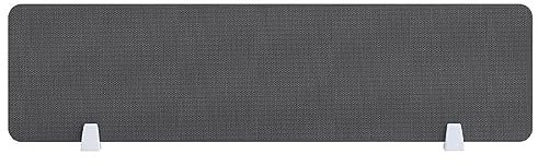 Desk Home Office Acoustic Room Divider Soundproofing Table Divider Multicoloured Dark Grey 120 cm x 30 cm Clamps Included