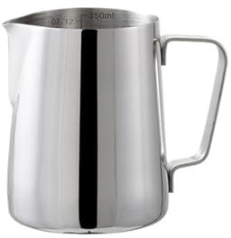 Lechera Acero Inoxidable Jarra de espuma de leche con boca en V de acero inoxidable de 350/600ml, jarra de espuma for leche, utensilios for café, tarro de burbujas de leche artesanal for Barista, Café