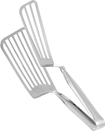 Cabilock Pinzas De Cocina De Acero Inoxidable 304 Espátula Para Pescado Antideslizantes Mango Largo Herramienta Para Barbacoa Fácil De Limpiar Adecuado Para Asar y Cocinar