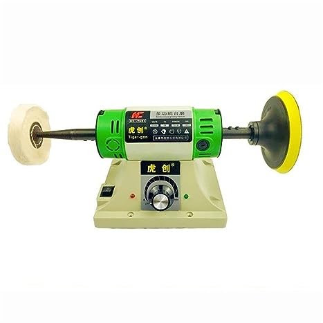 Esmeriladora de Banco, Máquina pulidora de banco eléctrico for joyería y gemas, pulidora de torno de escritorio, velocidad ajustable de 0 a 10000RPM, 750W, para moler, pulir y taladrar(Rosa)