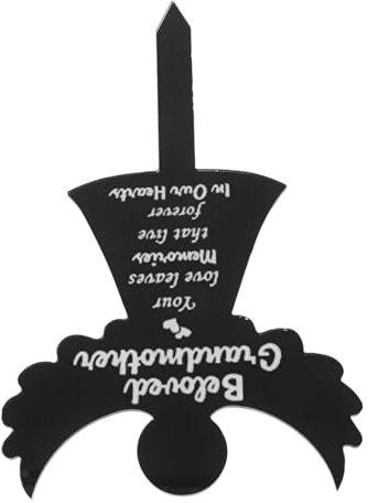 YARNOW Placa Conmemorativa De Ángel Marcador De Tumba Acrílico para Decoración De Cementerio Jardín Lápidas Conmemorativas para Cementerios