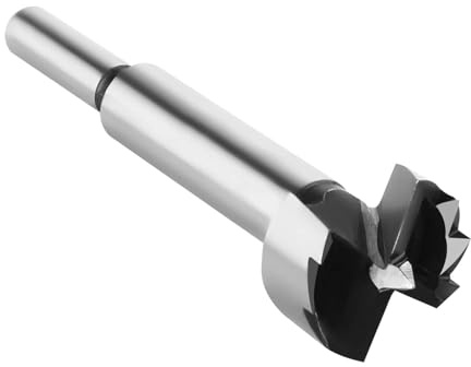 1 punta da trapano in acciaio ad alta velocità da 25 mm – strumento di precisione per forare il legno pulito e liscio in legno duro, legno tenero e truciolato