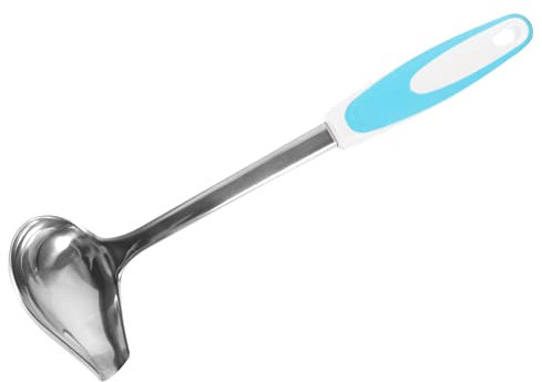 HOLIDYOYO Cucharón De Acero Inoxidable Vertedor y Diseño Antideslizante Para Servir Salsas y Sopas Cocina Restaurante o Cafetería