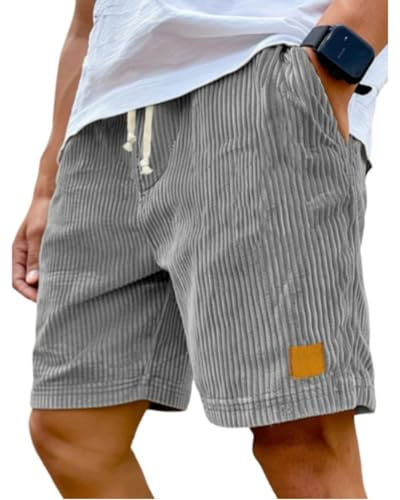 uxxnjfg Pantaloncini Uomo Estivi Palestra Pantaloni Corti Eleganti Bermuda Estivi Leggero Pantaloncini Sportivi Trekking Pantaloni con Tasche