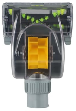 NiuLumea Spazzola turbo in plastica per aspirapolvere da 32 mm e 35 mm, per divani e tappezzeria, per auto, sedie, tende, colore grigio