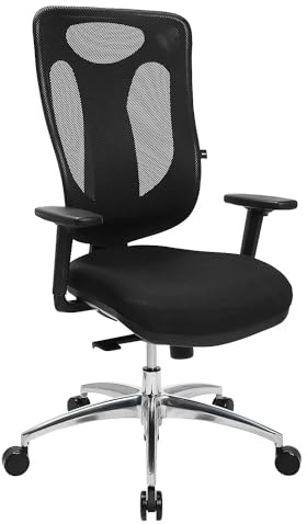 TOPSTAR SITNESS Net Pro 100 Bürostuhl schwarz | Made in Germany | Ergonomisch | Drehstuhl, Schreibtischstuhl | höhenverstellbar | Geprüfte Sicherheit nach GS-Intertek