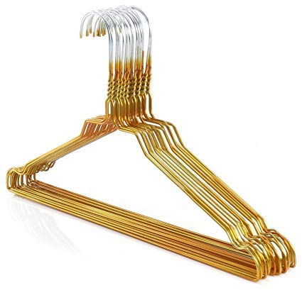 Grucce Rainbow Appendiabiti 40 cm Metallo Colorate Dorate Salvaspazio Casa Lavanderia Negozi Abbigliamento In Ferro 50 Pezzi