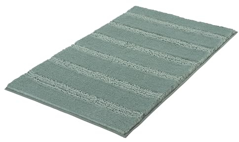 Kleine Wolke Badteppich Monrovia Maledivia 70 x 120 cm | OEKO-TEX zertifiziert, rutschhemmende Unterseite, für Fußbodenheizung, maschinenwaschbar, 100% Polyester