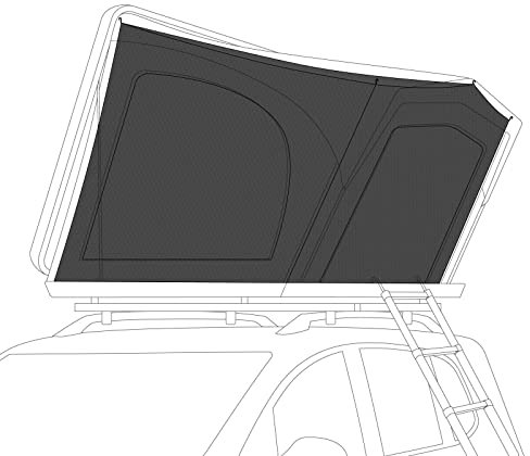 qeedo Freedom Slim Thermo Tent, 120 cm - Thermozelt für qeedo Freedom Slim 120 Dachzelt