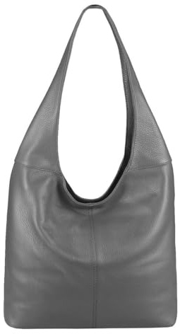 Made in Italy Damen Leder Tasche Shopper Schultertasche Umhängetasche Handtasche Beuteltasche Hobo Bag Ledertasche Nappaleder