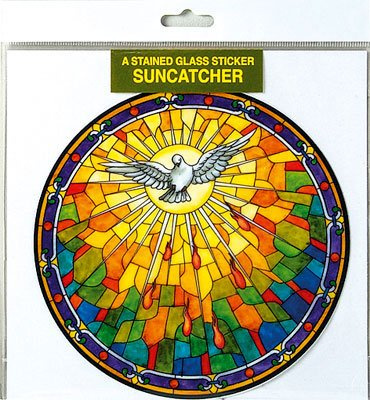 Suncatcher Window Sticker Saint Theresa, Therese, Pio, Joseph, Perpetual Help, Our Lady of Lourdes, Knock, bless This House, Sacred Heart Mary Jesus, Holy Family, Saint Michael, Miraculous
