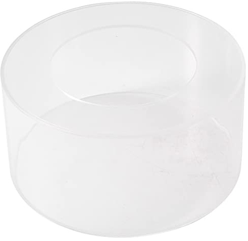 Qeunrtiy 1 Pieza de AcríLico Redondo para ExhibicióN Pasteles, Pastel, Raspador MáS Suave, Bandeja para Pasteles, Bricolaje, DecoracióN Redonda, Tablero Rellenable para Pasteles (B)