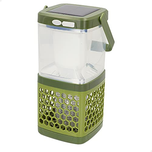 AKTIVE - Lanterne Solaire LED Portable et Lampe Anti-Moustiques 2 en 1, Lampe de Camping, Éclairage d'Extérieur, Lampe Portable, Anti-Moustiques, Accessoires de Camping, lanternes