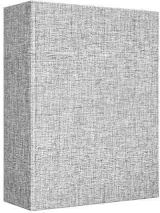 Vienrose Linen Photo Album 6x4 100 Pockets Photobooks Grey Page Large Capacity Picture Albums for Valentine Family Wedding Christmas Birthday