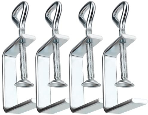 CAUTIOUS 4 Stück Edelstahl C Klemme Hochleistungs C Zwingen Kleine C-Klemmen für Holzbearbeitung 48mm Tischklemme Klemmschraube für Zwingen Holzarbeiten Werkzeug Autoreparatur
