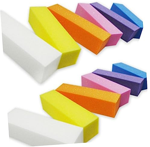 VINTORKY 10pezzi Levigatori Per Unghie Per Manicure e Pedicure Colori Casual Per Unghie e Lavabili Per e