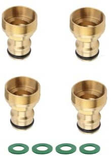 Changyeah Adaptateur de Tuyau,4 raccords de Robinet universels pour mitigeur,Adaptateur de Tuyau,Raccord Rapide,Raccord de Tuyau d'arrosage
