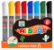 YPLUS Acrylstifte für Steine Wasserfest - Filzstifte Kinder, Graffiti Stifte Set, Marker Stifte mit Außergewöhnlicher Kapazität - 8 Farben