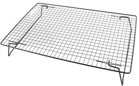 Kylställ, 43x28x7cm Ugnsgaller Tråd Kaka Kylställ Järnbröd Kaka Kaka Kylnät För Matlagning Stekning Grillning Torkning(svart)
