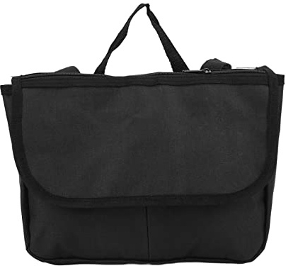 Sunicon Walker-Tasche, 600D-verschlüsseltes Polyestergewebe, 3 große Taschen, leichte Rollstuhl-Armlehnen-Seitentasche (Black)
