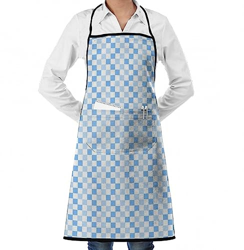 Oudrspo Hombres Mujeres Delantal Hornear Cocina Jardinería Trabajos con bolsillos