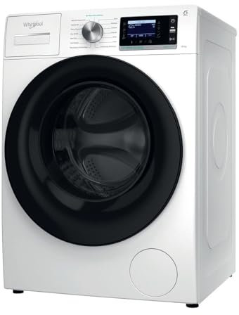 Whirlpool W6 08 SILENCE IT - Lavatrice 10 kg Libera Installazione, Carica Frontale. Centrifuga 1400 Giri Al Minuto. Larghezza 59,9cm, Profondità 64,3cm, Altezza 84,5cm, Classe Energetica A