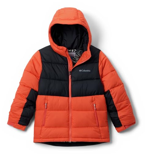 Columbia Mixte Enfant Pike Lake 2 Hooded Jacket Manteau, Zing, Noir, 128 EU