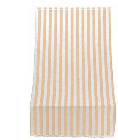 Tenda da Sole per Esterno Righe beige con Anelli h 300x140 cm -Tende da Sole per Esterni Rimovibili in Poliestere - Tendone Balcone Esterno Parasole per Giardino e Gazebo
