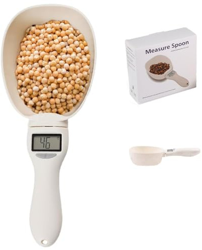 Food Measuring Scoop Scale,Digital Measuring Spoon, Big Head Model Household Electronic Scale Spoon,Digital Food Spoon Scale Dog Cat Food (1pcs)