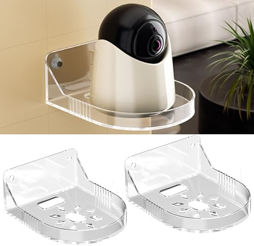 MZSX 2 Soporte de Pared para Cámara, Soporte para Cámaras de Vigilancia de Interior, Estante Adhesivo Universal para Cámara de Seguridad