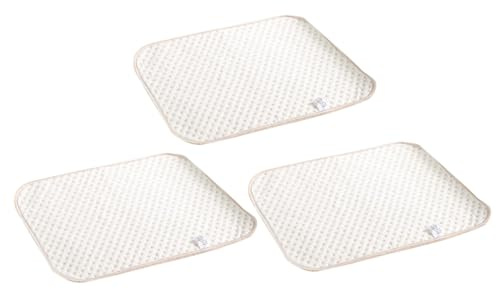 Windeleinlage für Neugeborene, 3 Stück-pack, Größe S | Baumwolle, Atmungsaktiv und Hautfreundlich, Beige, für Bett und Rollstuhl