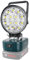 YOJZMA Luz de trabajo LED 42W 4200LM para batería Bosch 18V, linterna inalámbrica con puerto de carga USB y Type-C, protección contra bajo voltaje, luz portátil para exteriores/inundación