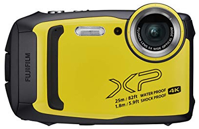 Fujifilm FinePix XP140 Digital Camera- Yellow 16.4MP with 5X Optical Zoom, 1080P Full HD Video, Motion Panorama 360, Wi-Fi, Waterproof/Shockproof (Renewed)