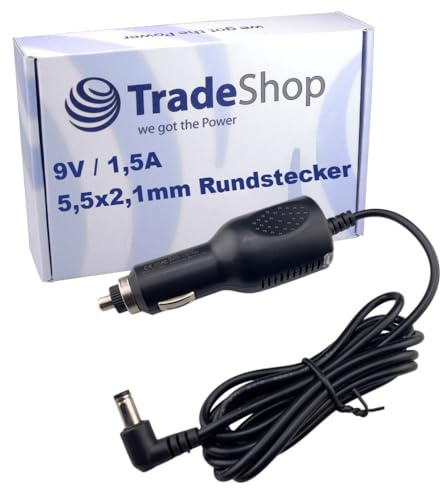 Netzteil Ladegerät Ladekabel 9V 1,5A KFZ Adapter 5.5x2.1mm kompatibel mit Tonies Toniebox