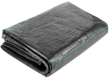GOLUCY Tissu Anti-Mauvaises Herbes tissé en polyéthylène 5 m/10 m, Tapis de désherbage perméable à l'eau for Serre, 1 pièce(39.3in x 32.8ft)