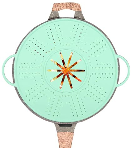 Protector De Salpicaduras De Silicona | Tapa De Silicona Antigrasa Para 25-30 Cm - Tapa Antisalpicaduras De Grasa | Cocina Cocinar Sartén Al Vapor