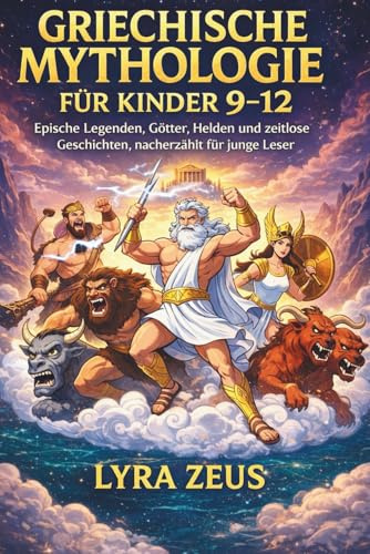 GRIECHISCHE MYTHOLOGIE FÜR KINDER 9–12: Epische Legenden, Götter, Helden und zeitlose Geschichten, nacherzählt für junge Leser
