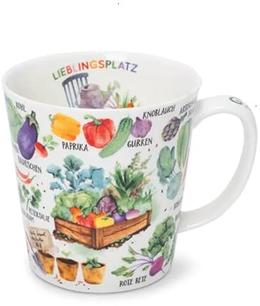 Kaffeebecher Gemüsegarten, Kaffeetasse Tassen Teetassen Kaffeepott Henkelbecher, Gemüse Garten