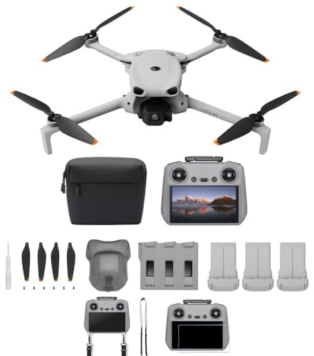 DJI Lito X1 Combo Fly More Plus Bundle, drone con fotocamera 4K, rilevamento degli ostacoli, ActiveTrack, sensore da 1/1,3 pollici, C1 (Kit di Protezione RC 2)