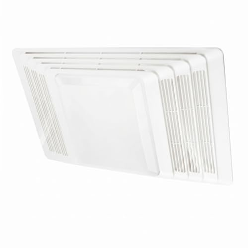 Wsymxuo Cubierta de Rejilla de Ventilación Plástico Resistente Rejilla Extractor Baño Alto Flujo Aire Tapa Blanca Ventilación para Aseo