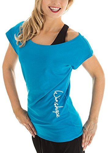 WINSHAPE WTR12 – Camiseta para Baile y Fitness, para Mujer, Todo el año, Mujer, Color Turquesa, tamaño Extra-Small